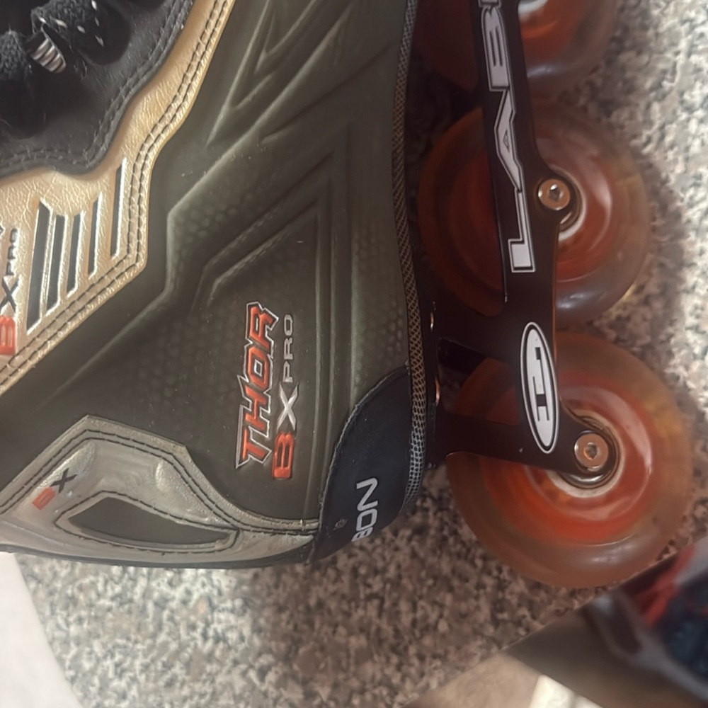 Thor BX Pro Inline Skates - Black and Olive - Picture 5 of 6